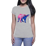 Pig with colour - Ladies T-shirt ( Snapper Trapper™ Comics )