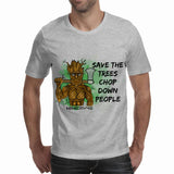 EDGY SAVE THE TREES - Men's T-shirt (Mimicry 42)