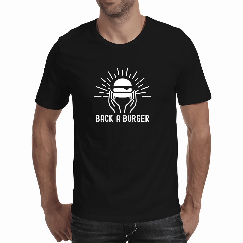 Back a Burger Logo - Men's T-shirt (Back a Burger)