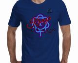 Krazi Mogul Blue and white bear -Men's T-shirt (Krazi Mogul)