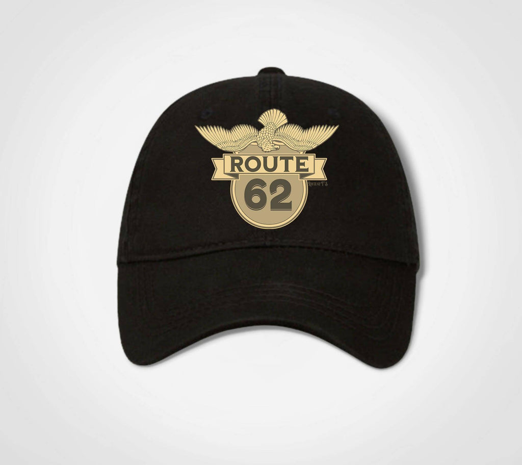 Eagle 62 - Cotton Chino 6 Panel Cap ( Route 62 T'S )