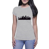 Johannesburg Silhouette - White Lady's T-Shirt (Sparkles)
