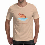 Jackal in Water - Mens T-Shirt (Jackal and the wind)