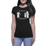 She's unemployed - dark colors - Women's T-shirts (Random’ish Visual Designs)
