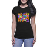 Colorful Cats - Lady's T-Shirt (Sparkles)