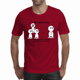 He's employed - light colors - Men's T-shirts (Random'ish Visual Designs)