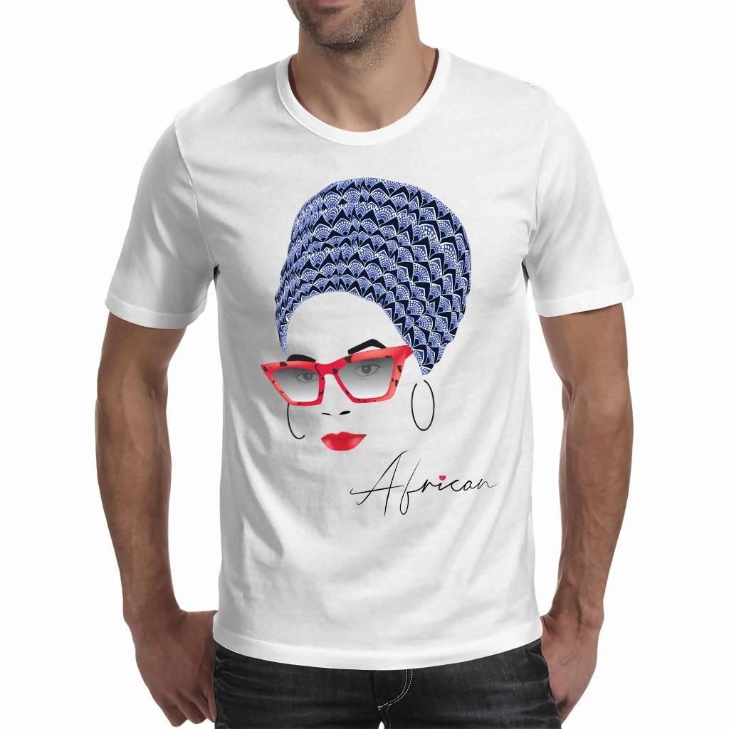 MoAfrika AfroQueen African A3 - Unisex Men's T-shirt (PAGAwear)