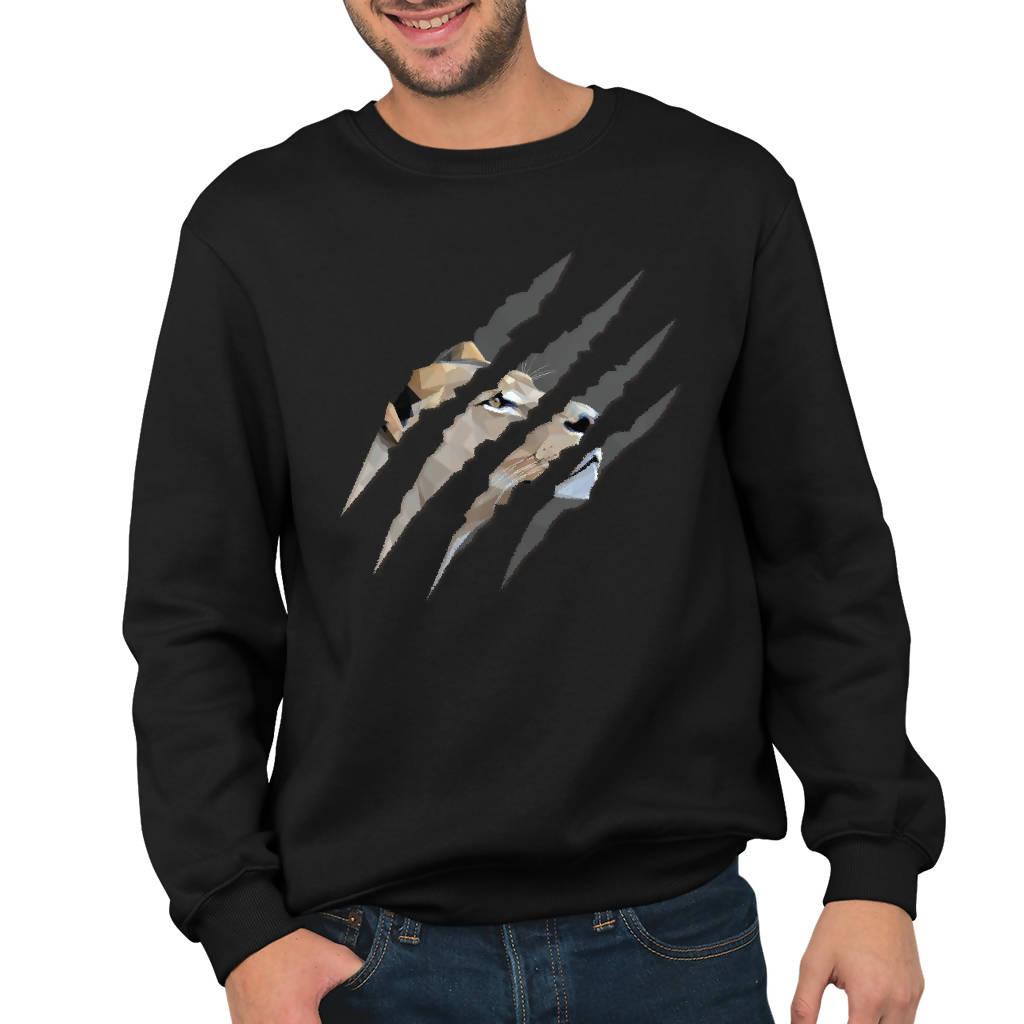 Lion in Claws - Sweatshirt -A4- (ErinFCampbell)