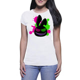Random'ish Bunny Paint splat - Women's T-shirts (Random'ish Visual Designs)