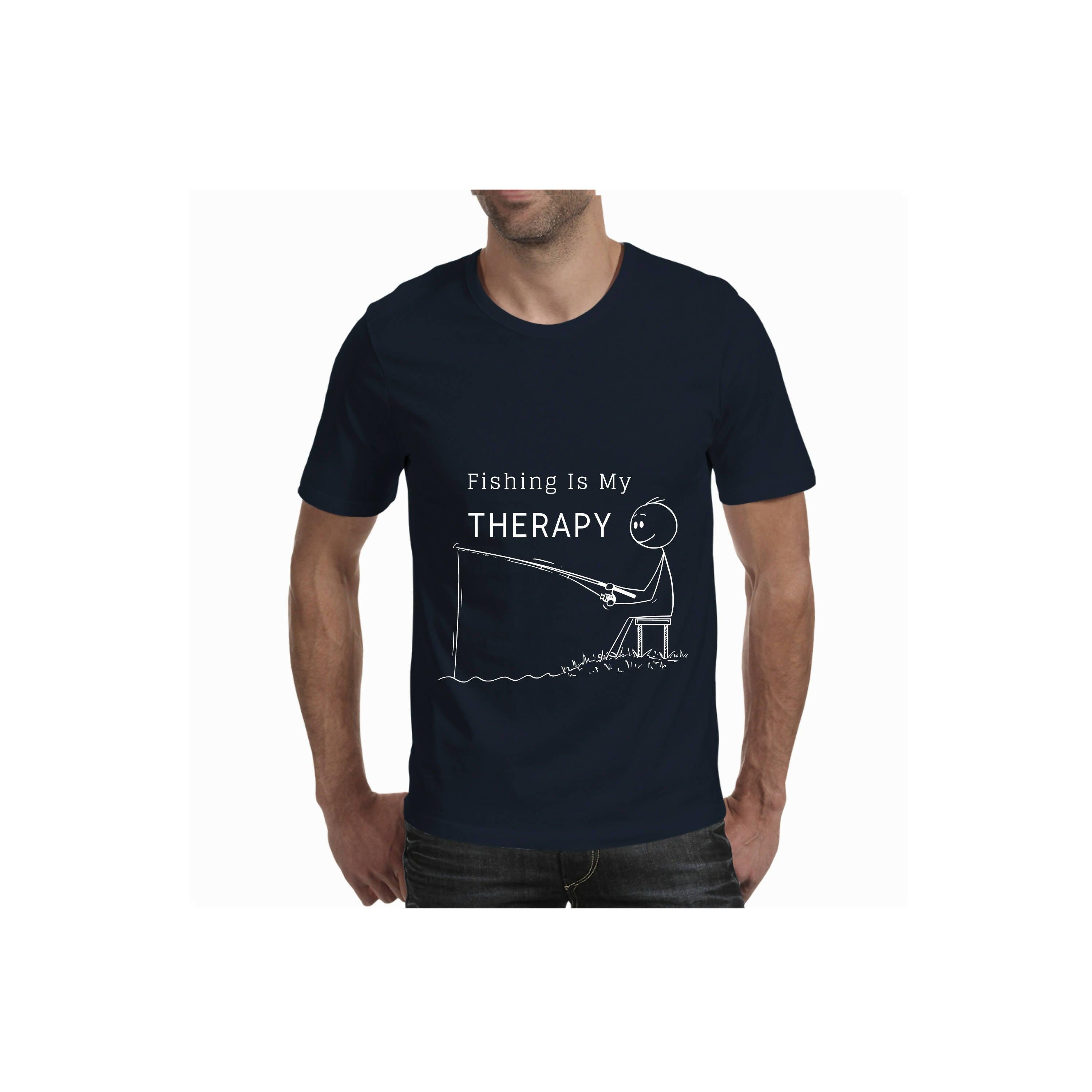 Fishing Therapy - Men's T-Shirt (Lu-ann Hemsley)
