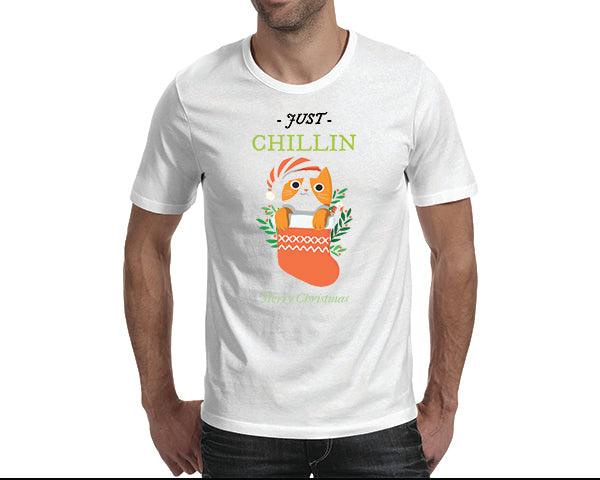 Funny Christmas Tshirts | Just Chillin (Men)