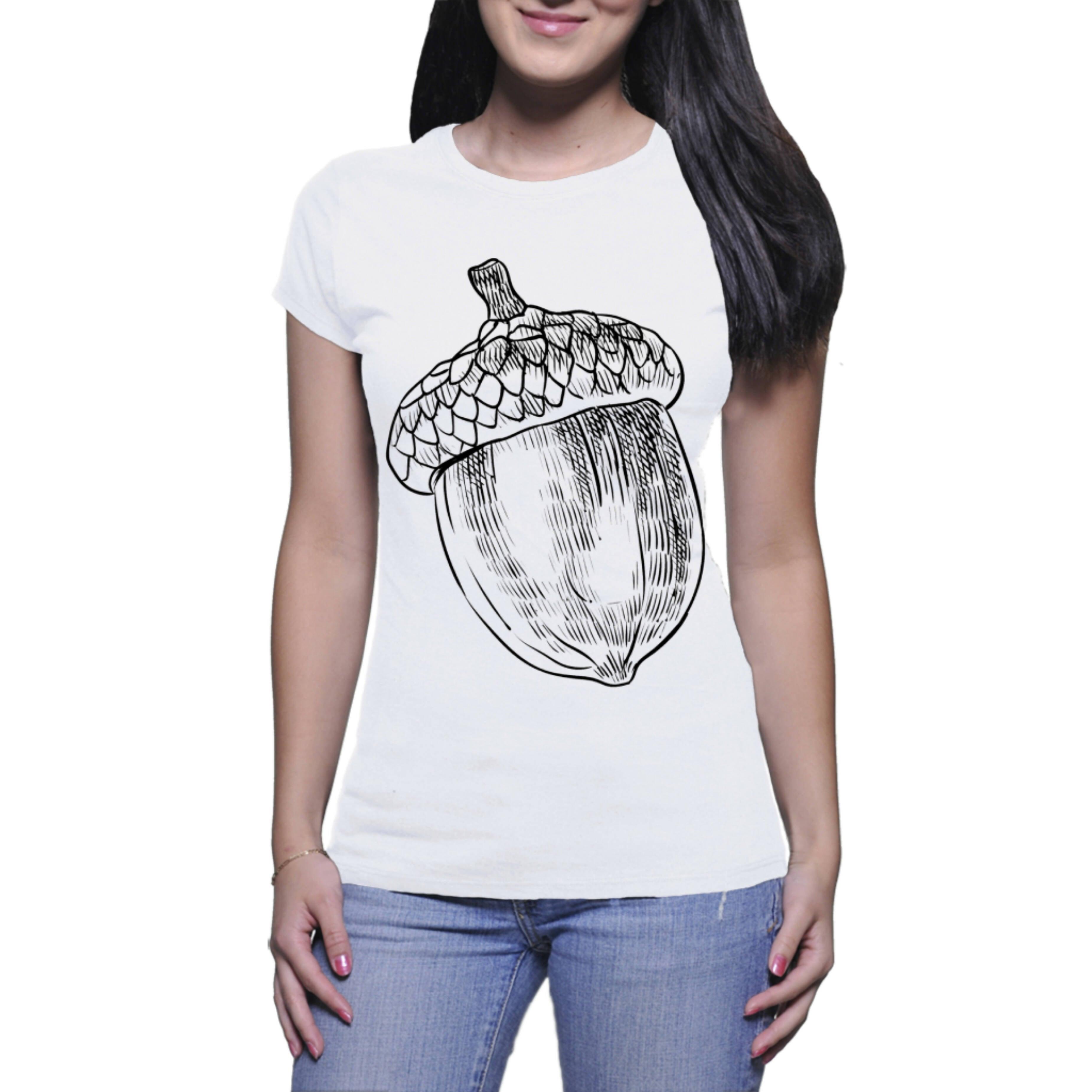 Acorn - Ladies T-shirt (Clothes Minded Art)