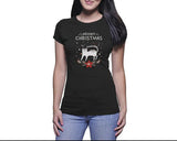 Funny Christmas Tees | Meowy Christmas (Ladies)