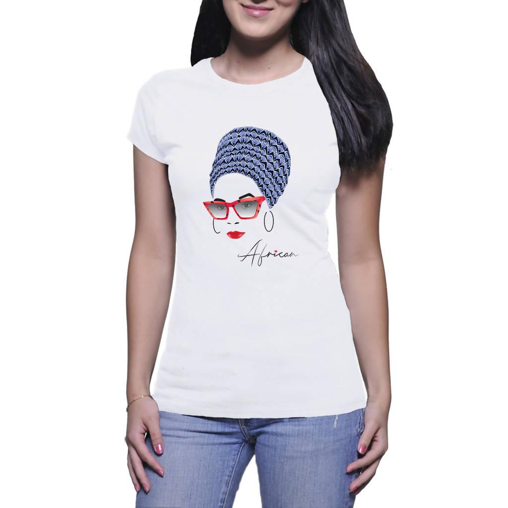 MoAfrika AfroQueen African A4 - Ladies T-shirt (PAGAwear)