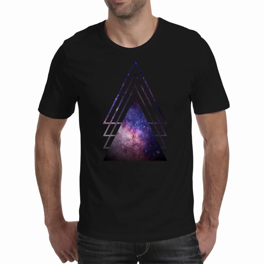 Triangle Galaxy - Men's T-shirt (Gemstone Designs)