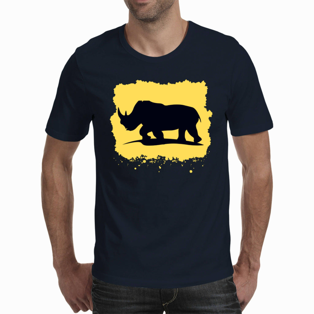 Yellow Rhino - Men's T-shirt (Clothes Minded Art)