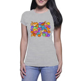 Colorful Cats - Lady's T-Shirt (Sparkles)