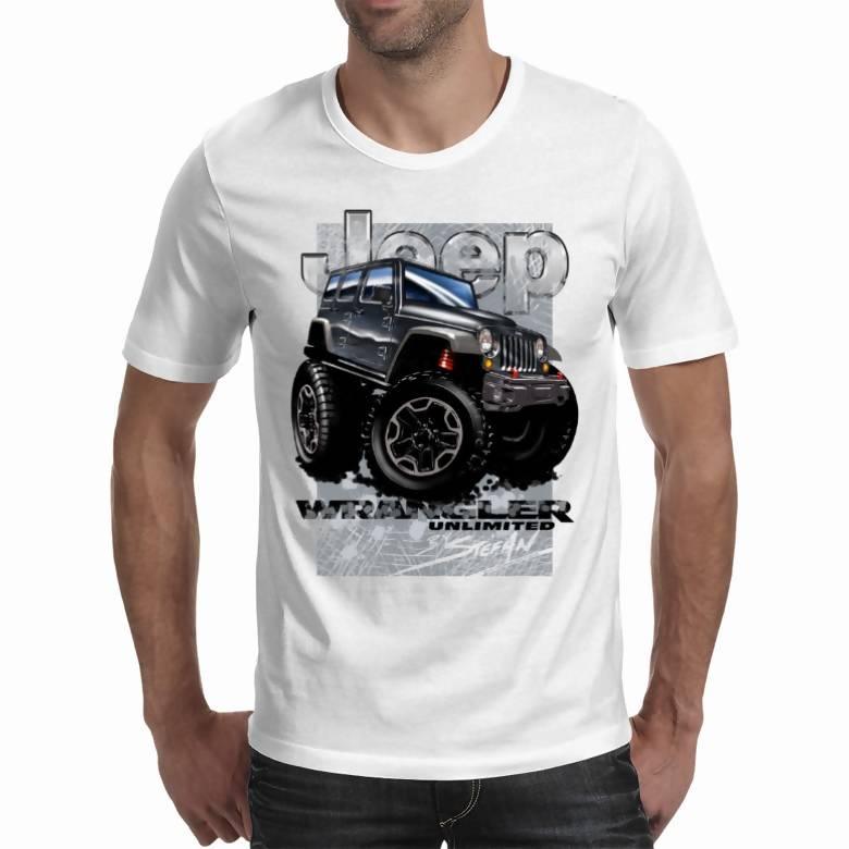 Jeep Wrangler Unlimited White/Light Shirt (Stefan’s Auto Art) A3