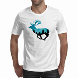 Stag Silhouette - Men's T-Shirt (Sparkles)