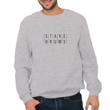 Stave Drums - Men's Sweatshirt (dD Drums)