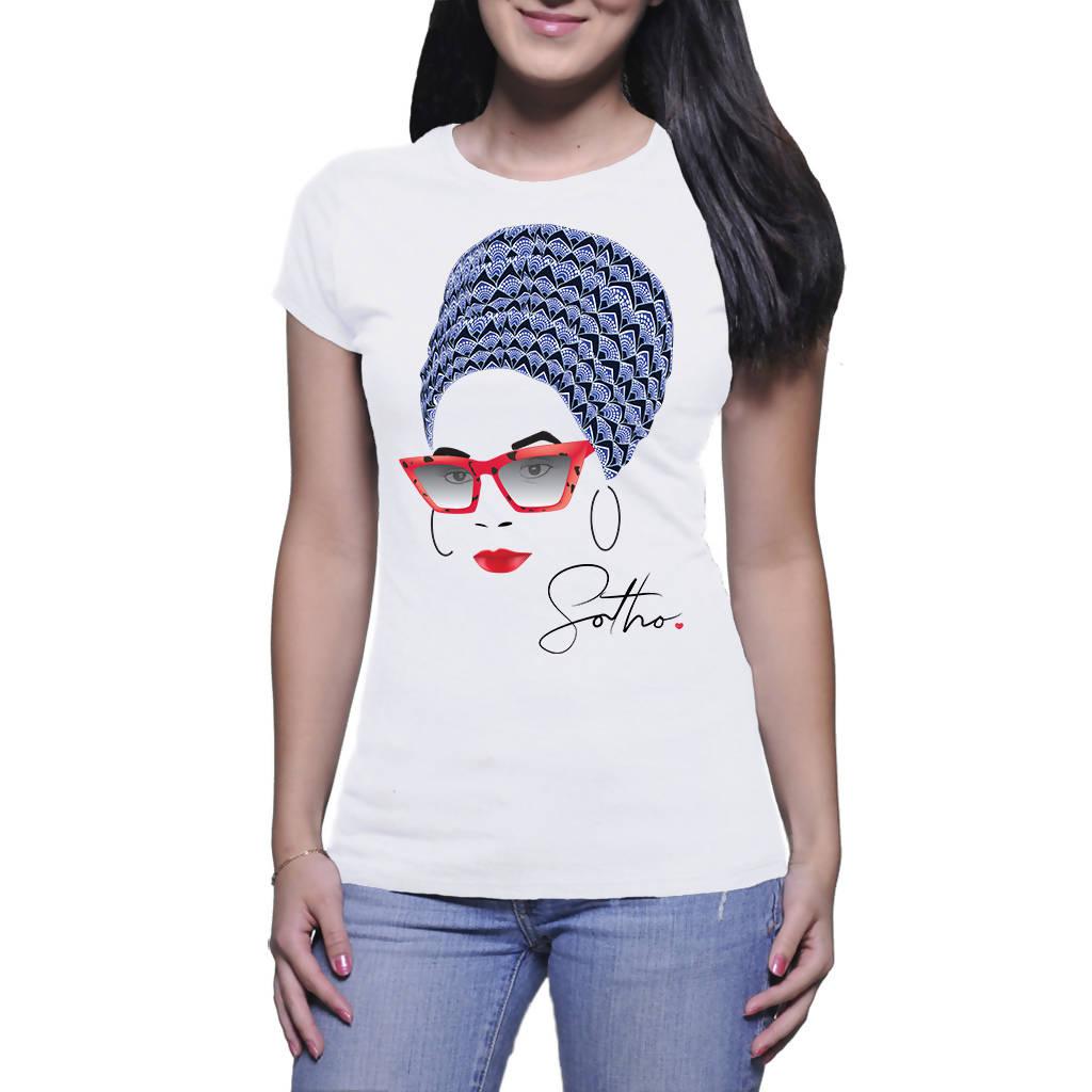 MoAfrika AfroQueen Sotho A3 - Ladies T-shirt (PAGAwear)